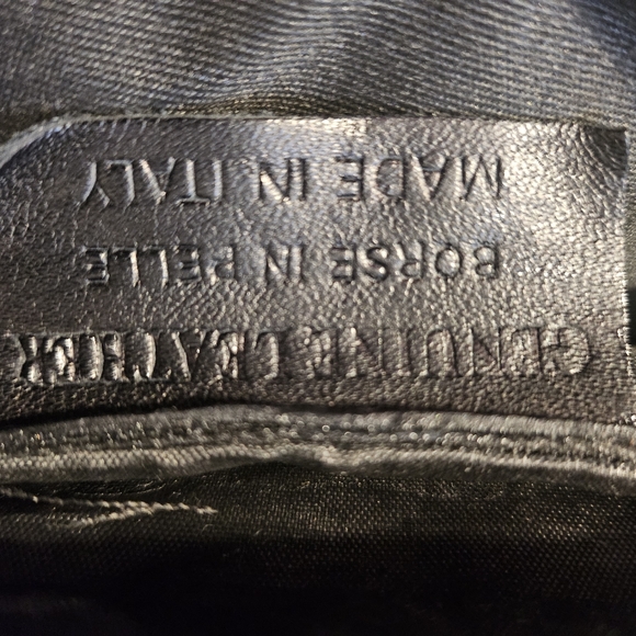 Borse In Pelle Black Italian Quilted Leather Bag - Picture 3 of 9